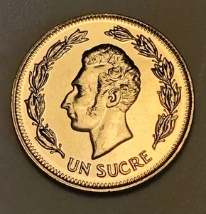 1986 UN SUCRE ECUADOR COIN - WOW! KM# 85 (457) - Picture 1 of 2