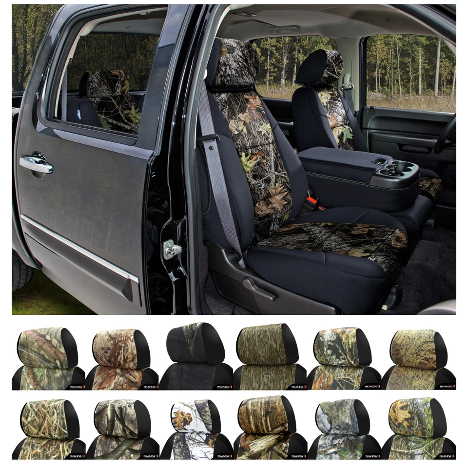 Fundas de asiento Coverking Mossy Oak camufladas ajuste personalizado para Dodge Ram 1500 Foto 1 de 1