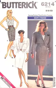 Chaqueta Butterick 6214 EASY Miss/Pequeña-Top-Suelta-Ajuste 6-8-10 - Imagen 1 de 4