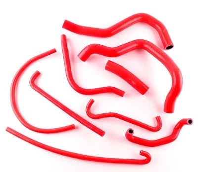 FOR SUZUKI GSXR 600 2004-2005 GSXR 750 RED SILICONE RADIATOR COOLANT HOSE KIT — 第 1/4 张图片