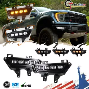 Parachoques LED DRL con juego de luces antiniebla intermitentes para Ford F-150 F150 Raptor 2021-2024 - Imagen 1 de 12