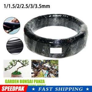Alambres Bonsai Negro Aluminio Anodizado Bonsai Entrenamiento Total 16.5 Pies Alambre Bonito - Imagen 1 de 16
