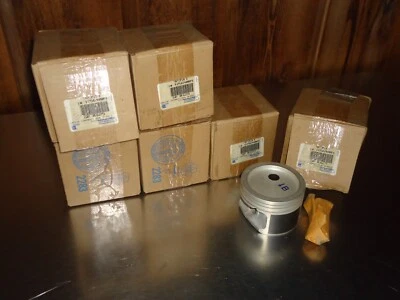 6) New NOS GM Engine Piston 12564009 3.1L V-6 Chevrolet Pontiac Buick Oldsmobile - Image 1 of 3