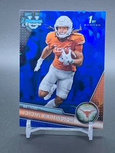 2023 Bowman Chrome University 1st Sapphire #158 Ja'TAVION SANDERS Texas - Imagen 1 de 2
