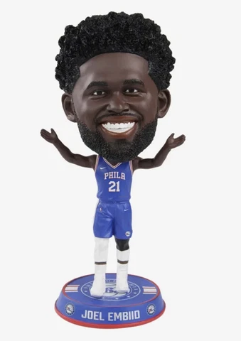 Joel Embiid Philadelphia 76ers Variant Bighead Bobblehead FOCO NEW ORIG BOX /72 Cover