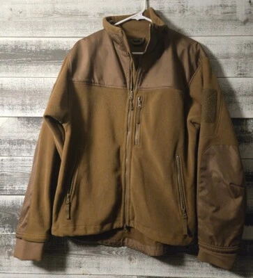 Chaqueta táctica Condor 601 Alpha Micro polar marrón coyote para hombre grande cremallera completa Foto 1 de 4