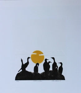 Chris Malmkvist Original Etching Hand Signed Limited Settling Down 1989 COA - Bild 1 von 3