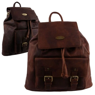 Rowallan Cowhide Leather Mens Backpack/Rucksack Saxon Range - Image 1 of 4