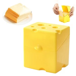 Kitchen Sliced Cheese Storage Container Butter Block Slices Storage Box With Lid - Picture 1 of 11