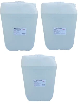 EXPRESS CHEMS Isopropyl Alcohol 75 Litre IPA 99.9% Isopropanol Pure 3 x 25L Screw Caps