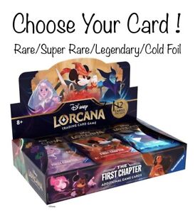 Choose Your Card! Disney Lorcana "The First Chapter" Rare/S-Rare/Legendary/Foil