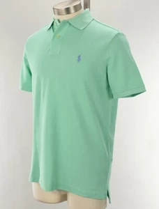 POLO RALPH LAUREN Green Classic Fit Cotton Mesh Polo Shirt SMALL NWT - Picture 1 of 2