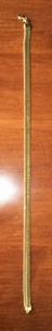 VINTAGE HEAVY GOLD PLATED THICK !9" NECK CHAIN NECKLACE SUPER RETRO COOL - Picture 1 of 6