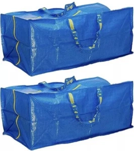 Ikea Frakta Storage Bag - Blue (2 PACK) - Picture 1 of 4