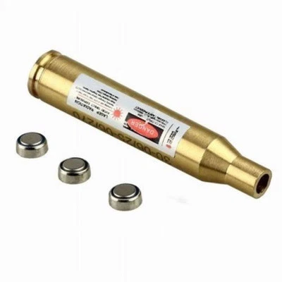 Red Laser Boresighter Brass for 30-06 Springfield .25-06 / 270 Caliber w/Battery - Image 1 of 4