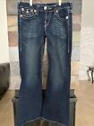 True Religion Joey Jeans femme jambes larges lavage moyen taille 31