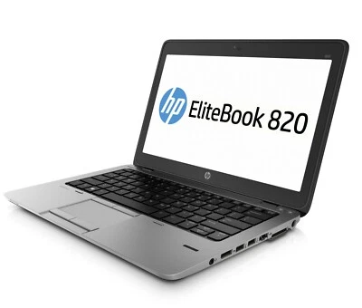 HP Elitebook 820 G2 Intel i5 5300u 2.3Ghz 8Gb Ram 128Gb SSD 12.5" HD Win 10 Pro - Image 1 of 2
