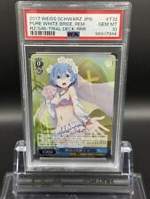 PSA10 WEISS SCHWARZ Re:ZERO Pure White Bride Rem RZ/S46-T32 Japan Trading Card