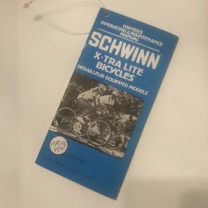 Schwinn X-TRA Lite Bicycle Bike Manual 1982 - Picture 1 of 4