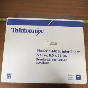 + Tektronix Phaser 440 Printer Paper 016-1299-00 - Picture 1 of 3