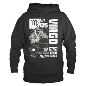 Jungfrau Sternzeichen Horoskop Astrologische Grafik Hoodie - Bild 1 von 10
