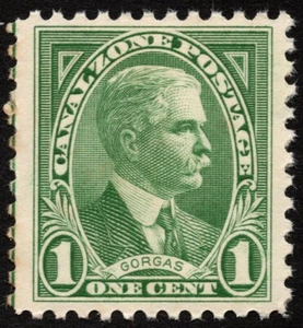 Canal Zone - 1928 - 1 Cent Green General William Gorgas Issue # 105 Mint NH - Picture 1 of 1