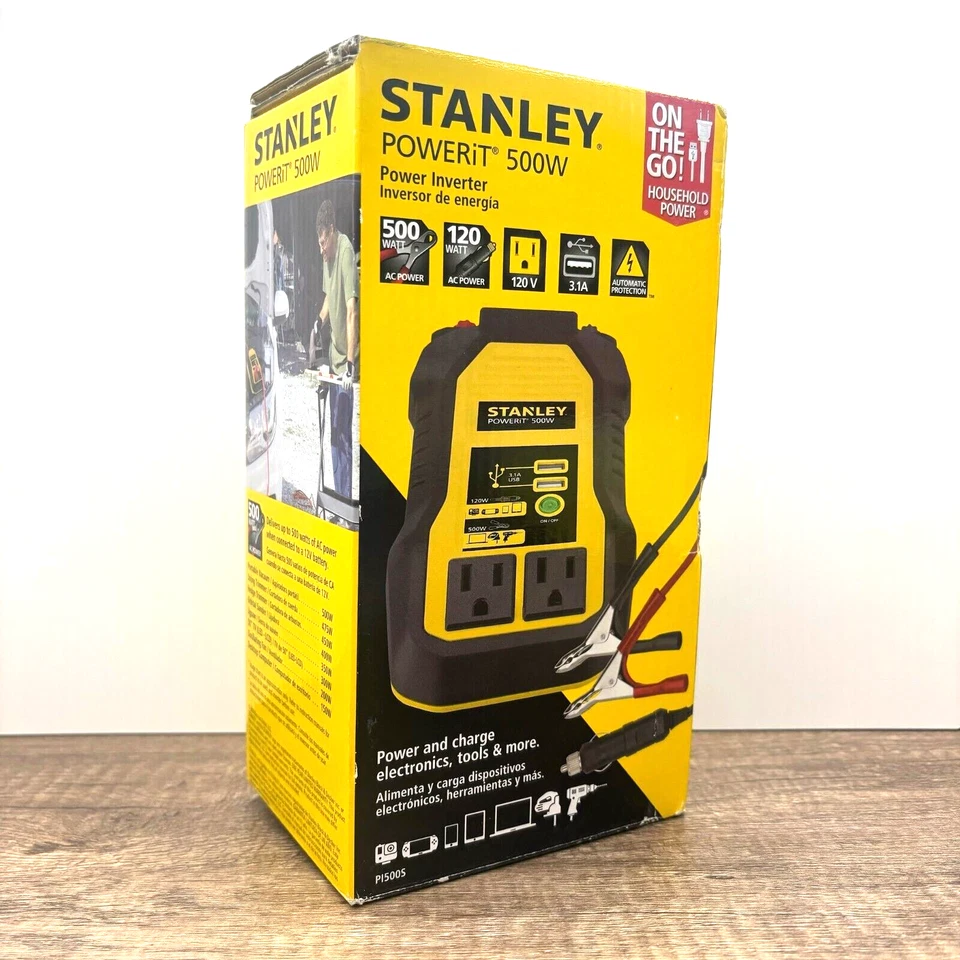 Stanley Powerit 500w Power Inverter for Car PI500S