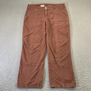 Pilcro Work Pants Womens 32x27 Patch Pocket Brick Red Perforated Knee Straight - Bild 1 von 14