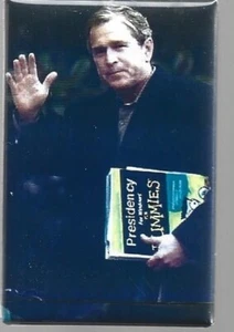 2006 pin ANTI President George W. BUSH pinback Presidency for DUMMIES - Picture 1 of 2