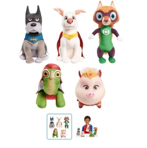 DC SUPER-PETS Small Plush 5-Pieces Stuffed Animals, Ace, Krypto, Merton PB, chip - Picture 1 of 3