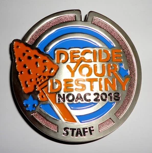 2018 NOAC "Decide Your Destiny" OA Staff Belt Buckle - Order of the Arrow - Picture 1 of 1