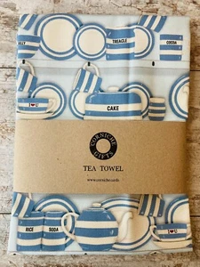 Cornishware Dresser Tea Towel In Blue - Picture 1 of 4