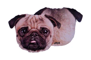 Pikkii, Pug Dog Design, Microfibre, Lenses, etc Cleaning Cloth, Size: 16 x 12cm - Picture 1 of 7