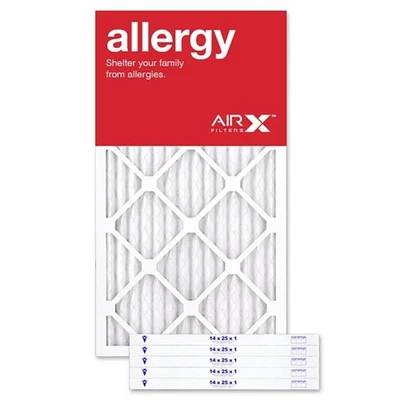 14x25x1 Air Filter ALLERGY MERV 11 Pleated Furnace Filter 6 Pack fits HVAC AC... - Image 1 of 4