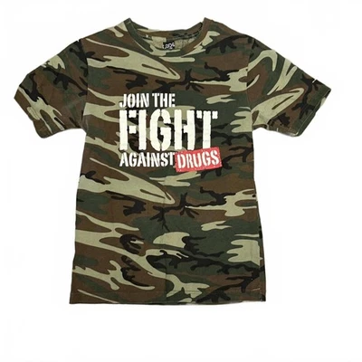 Code V Camo Anti-Drug Tee Join the Fight Against Drugs Small Free Shipping - Image 1 of 4