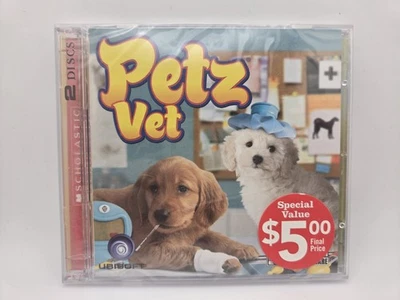 Petz Vet Ubisoft Scholastic CD-ROM Software 2007 Windows Mac 2 Discs CD, New - Image 1 of 2
