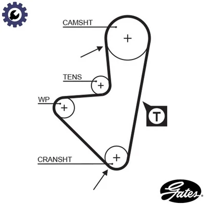TIMING BELT 5127XS FOR PEUGEOT PARTNER/PATAGONICA/URBANA/MPV/ESCAPADE/FURGON AX - Image 1 of 4