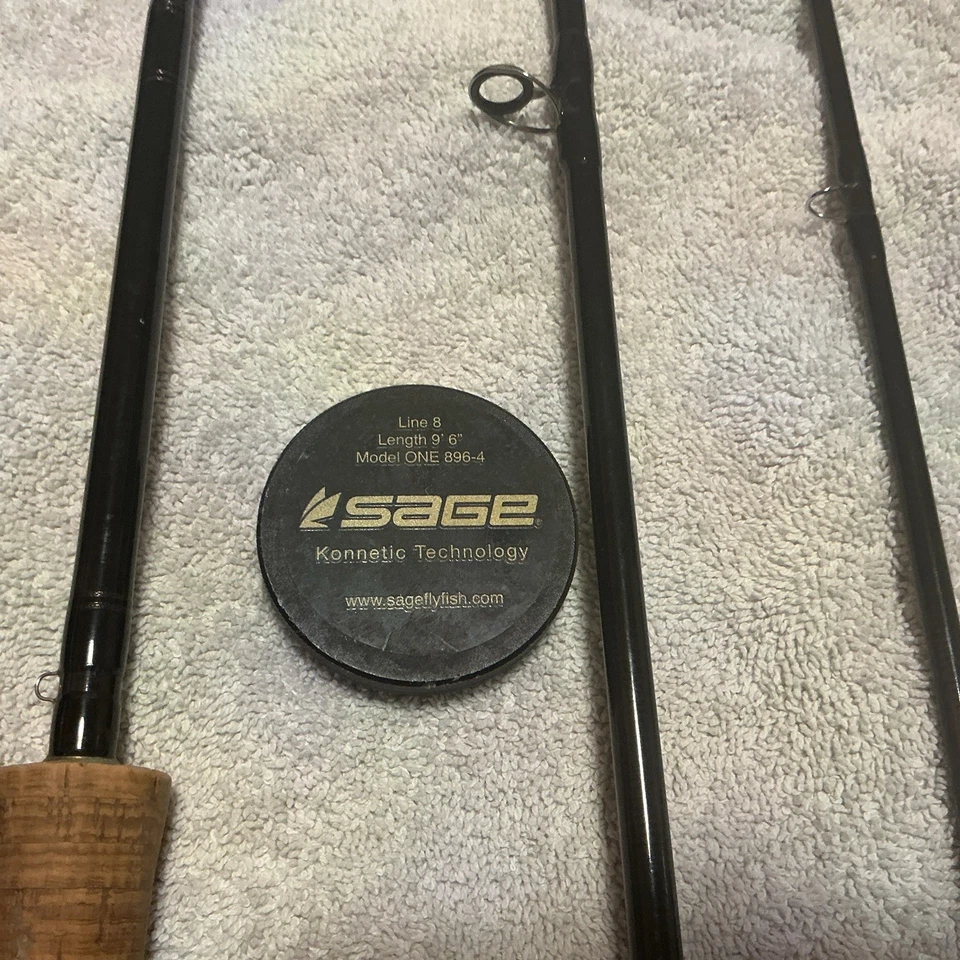 Sage 4-Piece Salmon / Steelhead Fly Rod, Model ONE 896-4 - Image 1 of 2