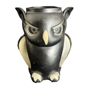 Vtg Illuminations Halloween Scary Owl Lantern Resin Globe ONLY Fall - Picture 1 of 8