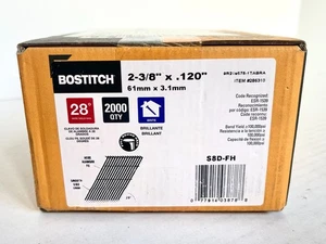 Bostitch S8D-FH Wire Weld Framing Nails, 2000 pk, 2-3/8 in. L , 28 deg - Picture 1 of 5