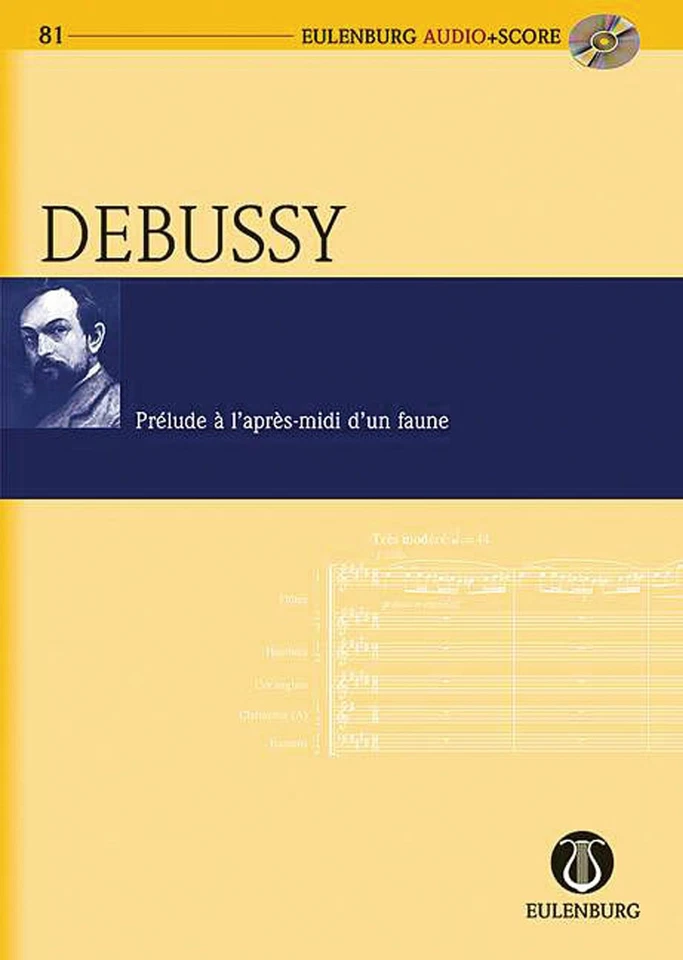 Study Score for Debussy Prelude A l'apres-midi d'un faune Sheet Music Book & CD - Image 1 of 1