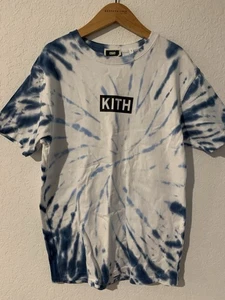 KITH Tie Dye Blue Short Sleeve Shirt Men’s Size small - Picture 1 of 5