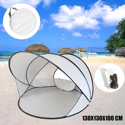 Pop Up Portable Beach Canopy Sun Shade Shelter Outdoor Beach Camping Picnic Tent - Image 1 of 4