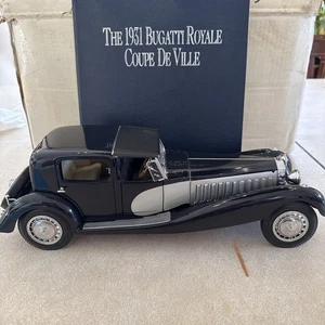FRANKLIN MINT PRECISION MODELS 1/16 1931 BUGATTI ROYAL COUPE DE VILLE W/ PAPERS - Picture 1 of 24