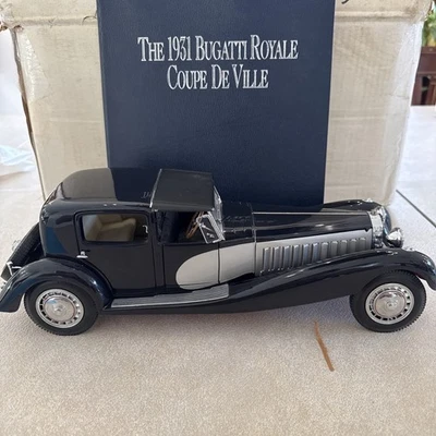 FRANKLIN MINT PRECISION MODELS 1/16 1931 BUGATTI ROYAL COUPE DE VILLE W/ PAPERS - Image 1 of 4