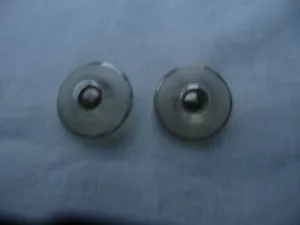 2 boutons ancien verre époque art-déco - Imagen 1 de 3