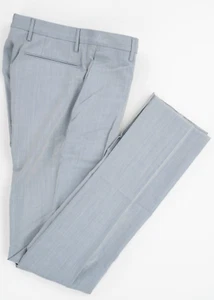 INCOTEX hellblaue Anzughose Wolle Fischgrät Regular Fit vorne flach 28 EU 44 - Bild 1 von 7