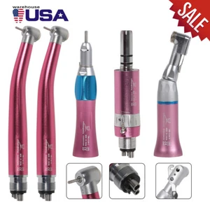 USA Dental Pana Max High low Speed Handpiece 4 Hole Air Turbine kit Pink - Picture 1 of 16