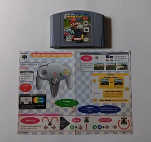 Cartucho e inserto N64 Mario Kart (1997) probado + funciona - Imagen 1 de 8