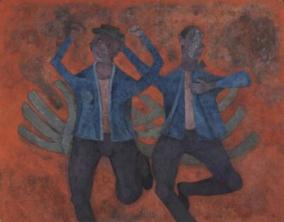 Impresión en lienzo de comediantes Rufino Tamayo 16 x 20 Foto 1 de 4